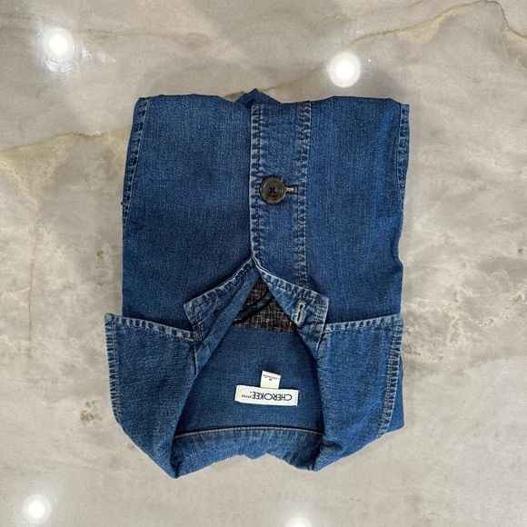 Cherokee Blue Jean Jacket with Pink Floral Embroidery - Picture 5 of 5